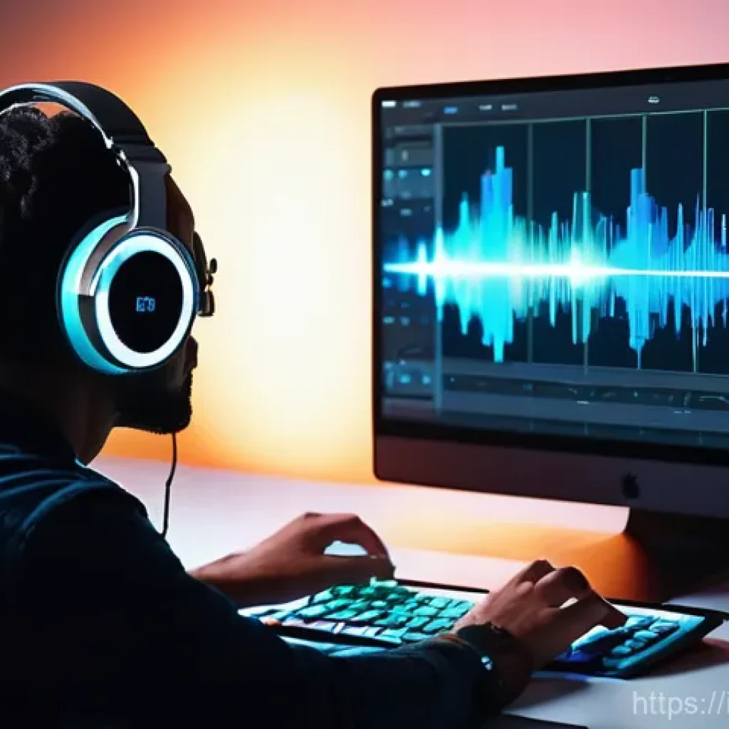 영상 속 음악 선택하기 - **Prompt 1: The Rhythmic Flow of Creation**
    A young, diverse video editor, wearing stylish, over...