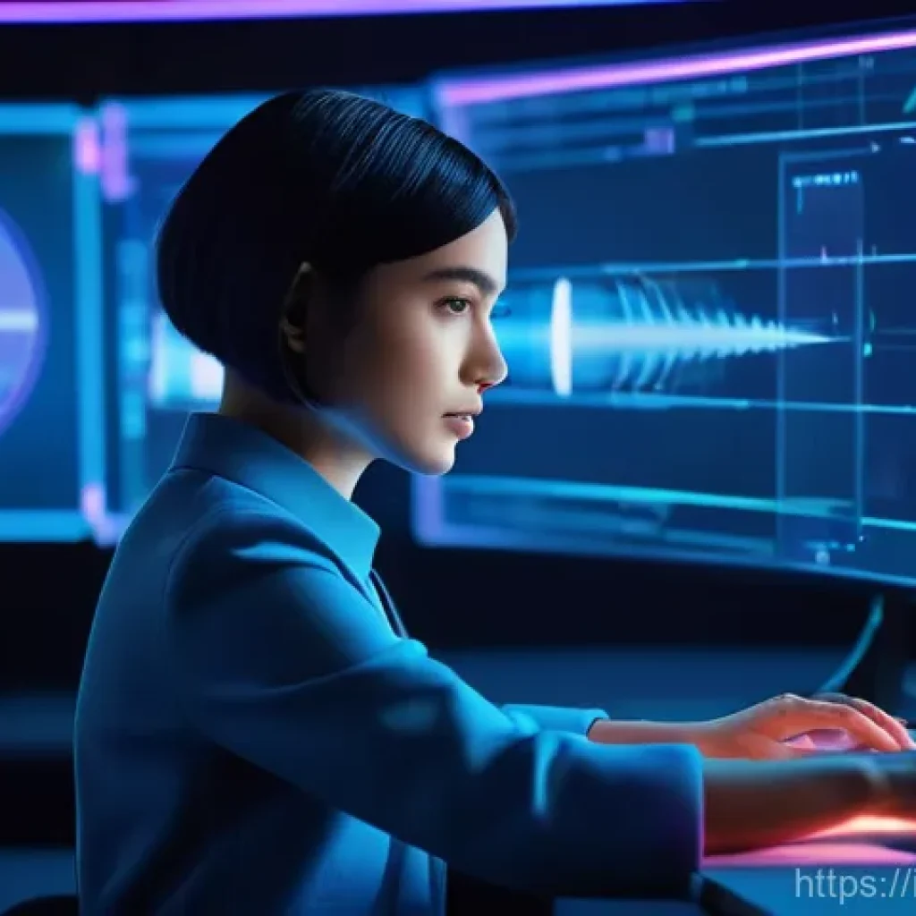 영상 편집 트렌드 2025 - **Prompt 1: AI-Powered Editing Vision**
    "A vibrant, high-tech image of a young female video edit...