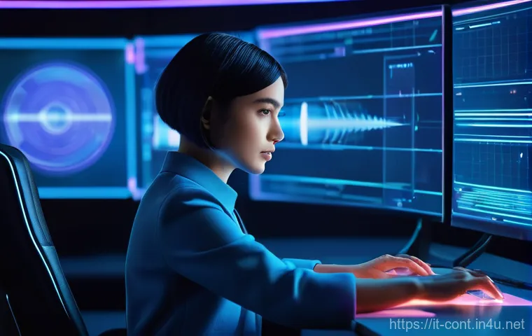 영상 편집 트렌드 2025 - **Prompt 1: AI-Powered Editing Vision**
    "A vibrant, high-tech image of a young female video edit...