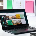 유튜브 쇼츠 분석 툴 - A modern YouTube Shorts creator’s workspace featuring a sleek laptop displaying detailed analytics g...